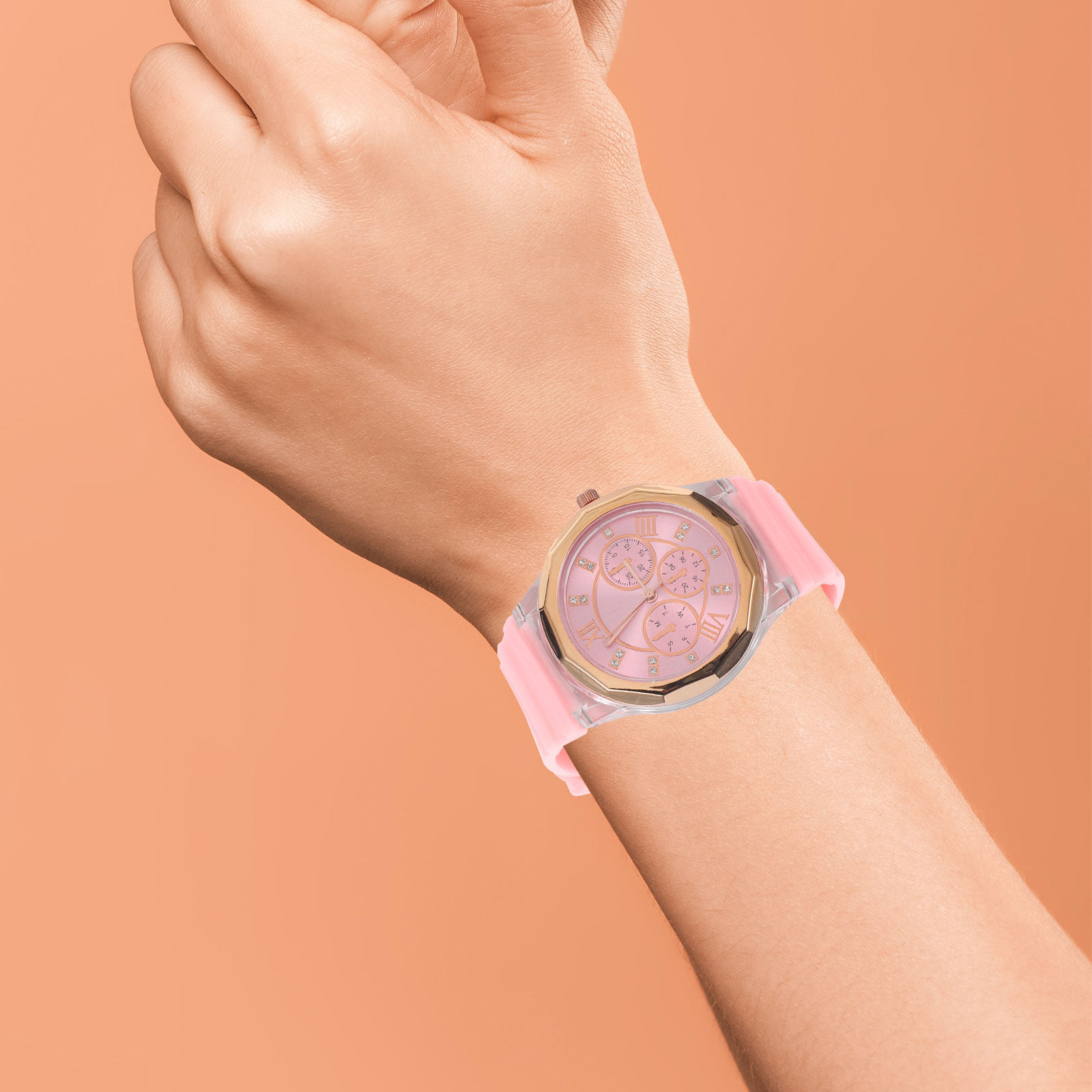 Luxury Watch Gift For Her - レディース バタフライ クォーツ ウォッチ、高級シリコンバンド、エレガントなラウンド型文字盤、スタイリッシュでファッショナブルなデザイン。女性への贈り物に最適。