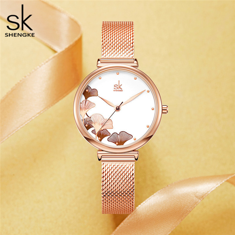 Luxury Watch Gift For Her - 高級感のあるユニセックス・クォーツ時計と、ヒップホップ風のブレスレットとネックレスのセット。ギフトボックスに入れて、彼または彼女への特別なホリデーギフトとして。