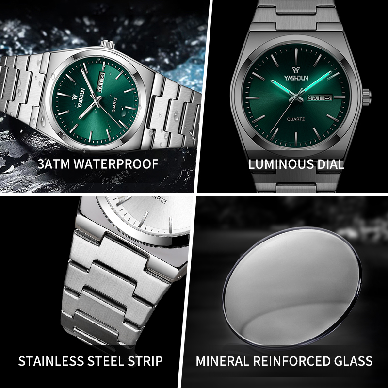 トップブランドの高級ステンレススチール製クォーツ腕時計、メン - Luxury Watch Top 10 のレビューと価格