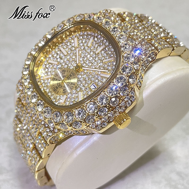 Misssfox-男性用の高級時計,18kゴールドの自動巻き - Luxury Watch Iceberg のレビューと価格