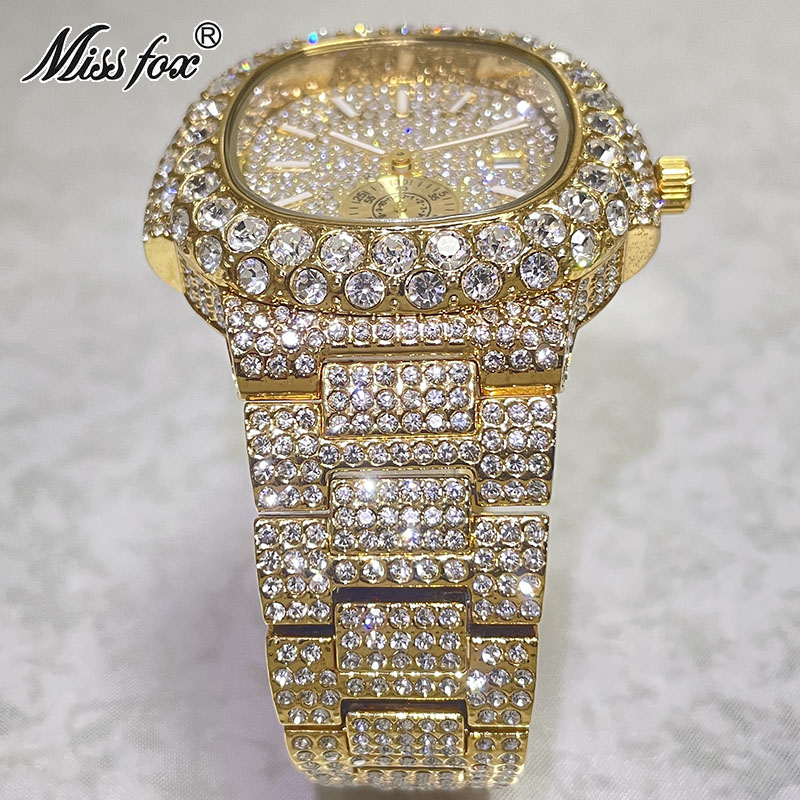 Misssfox-男性用の高級時計,18kゴールドの自動巻き - Luxury Watch Iceberg のレビューと価格