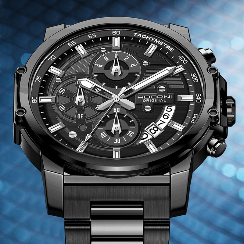 ABORNI 9056 高級ブランドの新品メンズクォーツ腕時 - Luxury Watch Maker のレビューと価格