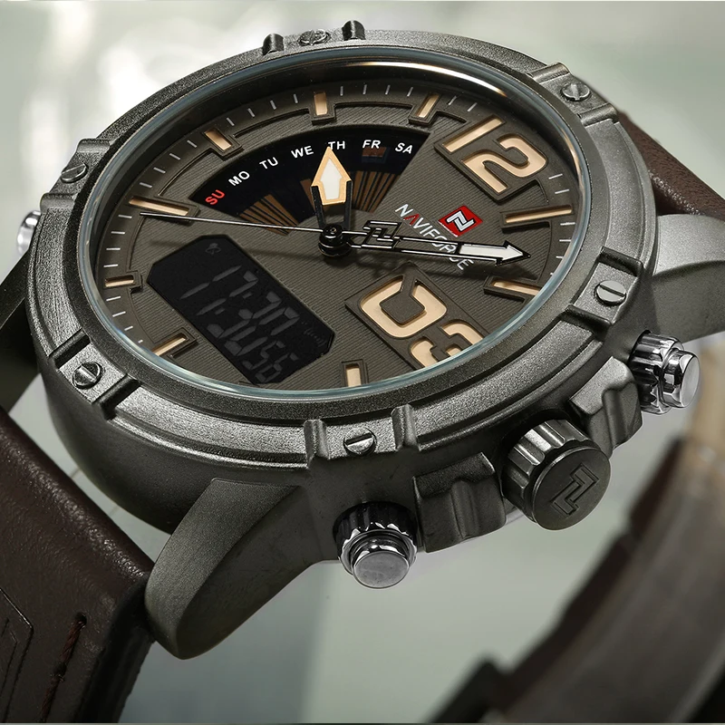 NAVIFORCE トップブランドメンズ腕時計多機能 LED - Luxury Watch Maker のレビューと価格