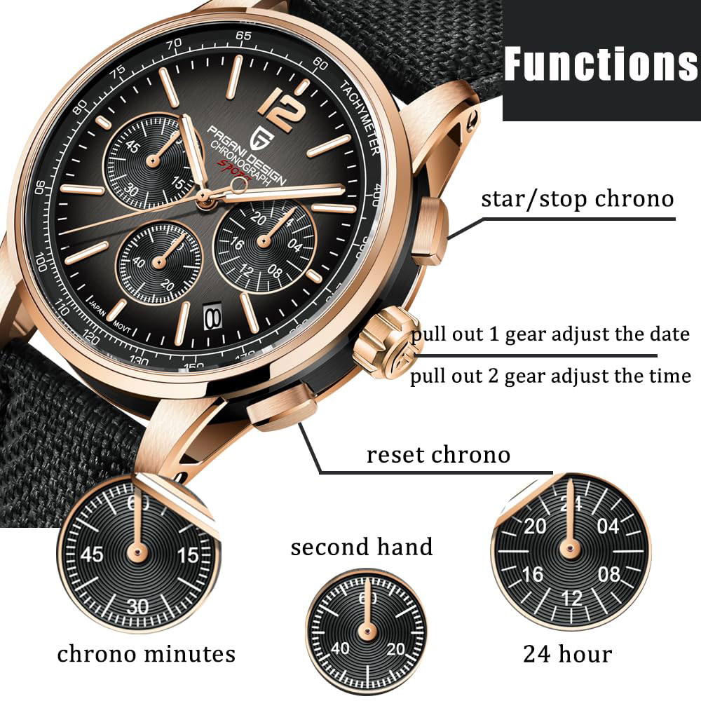 パガーニデザイン 新品 メンズ腕時計 41mm クロノグラフ - Luxury Watch Maker のレビューと価格