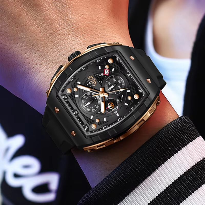 LIGEトップブランド高級メンズ腕時計、スクエアクォーツ腕時 - Luxury Watch Maker のレビューと価格
