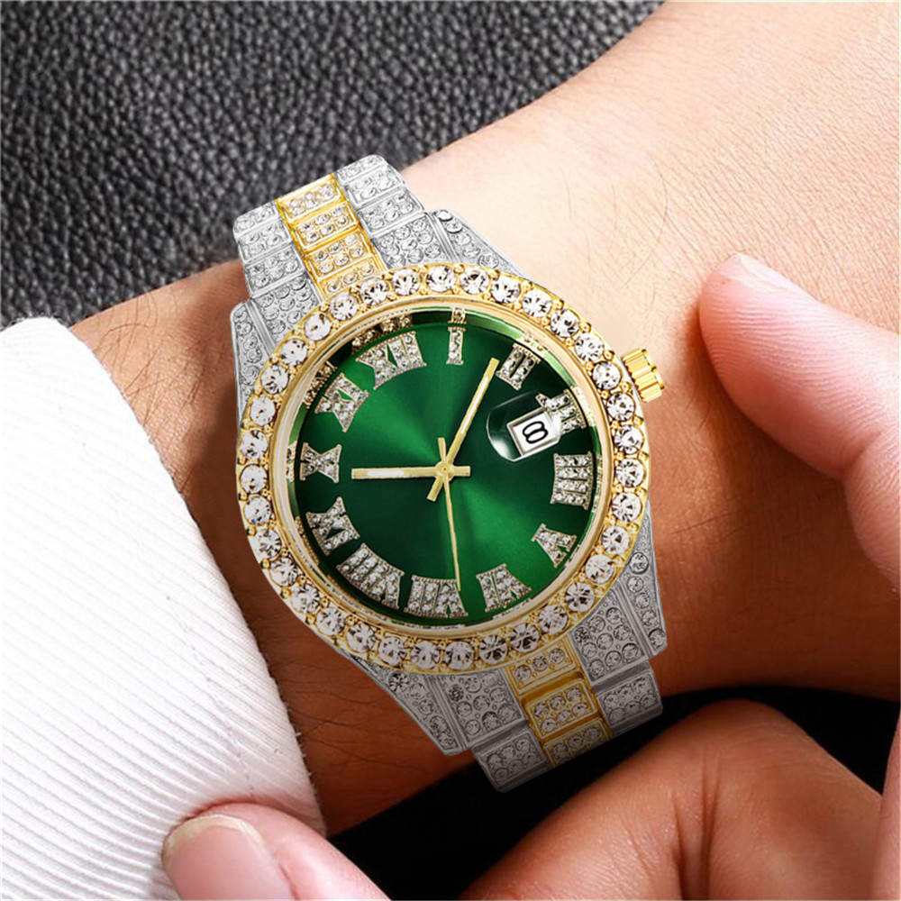 新 2025 腕時計男性の高級アイスアウトダイヤモンドクォー - Luxury Watch Iceberg のレビューと価格