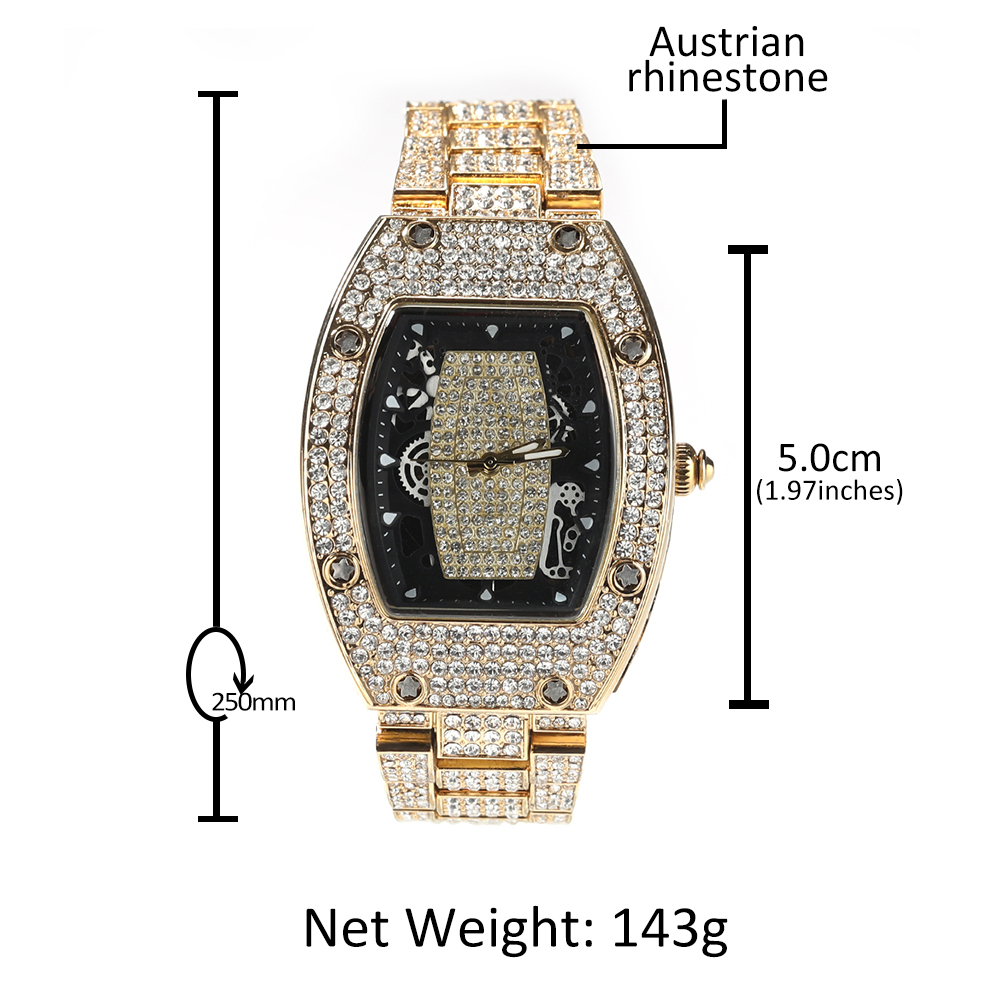 THE BLING KING ビッグメンズ腕時計防水フルアイ - Luxury Watch Iceberg のレビューと価格