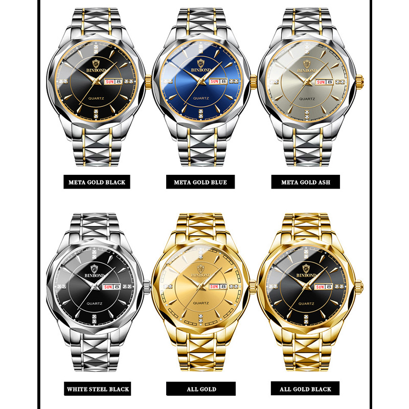 Binbong-男性用ビジネスリストバンド、男性用クォーツ時 - Luxury Watch Top 10 のレビューと価格